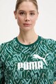 Βαμβακερό μπλουζάκι Puma πράσινο 685070