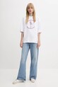 Fiorucci tricou din bumbac White Dreaming of You Print Relaxed Fit T-Shirt W02SMTSH101CJ01WH03 alb SS25