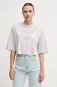 Guess Originals t-shirt bawełniany nadruk fioletowy W5GI58.K8HM0