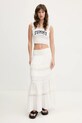 Хлопковый топ Tommy Jeans DW0DW20240 белый SS25