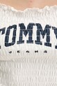 Хлопковый топ Tommy Jeans DW0DW20240 белый