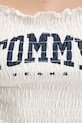 Хлопковый топ Tommy Jeans DW0DW20240 белый