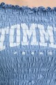 Tommy Jeans top bawełniany DW0DW20240 niebieski