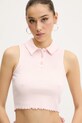 Топ Tommy Jeans розов DW0DW20295