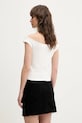 Tommy Jeans top DW0DW20234 alb SS25