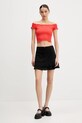 Blúzka Tommy Jeans DW0DW20238 oranžová SS25