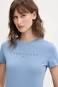 Îmbrăcăminte Tommy Jeans tricou din bumbac DW0DW20315 albastru