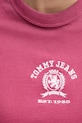 Tommy Jeans tricou din bumbac roz DW0DW20317