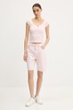 Tommy Jeans tricou din bumbac DW0DW20621 roz SS25