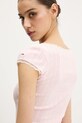 Tommy Jeans tricou din bumbac roz DW0DW20621