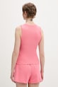 Odzież Tommy Jeans top bawełniany z elastanem DW0DW20673 różowy
