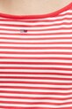 Tommy Jeans top de femei din bumbac cu elastan DW0DW20675 rosu