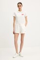 Tommy Jeans tricou din bumbac DW0DW21338 alb SS25