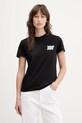 Tommy Jeans pamut póló pamut fekete DW0DW21338