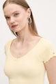Tričko Tommy Jeans žlutá DW0DW21349