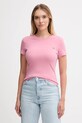 Хлопковая футболка Tommy Jeans 2 шт DW0DW21366 розовый AW25