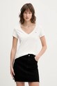 Tommy Jeans tricou din bumbac 2-pack DW0DW21367 alb SS25