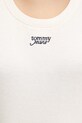 Хлопковый топ Tommy Jeans DW0DW21369 бежевый
