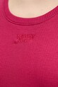 Bavlněný top Tommy Jeans DW0DW21369 růžová