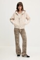 Tommy Jeans top din bumbac DW0DW21369 bej SS25