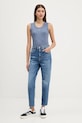 Tommy Jeans top in cotone DW0DW21369 blu SS25