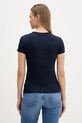 Tommy Jeans basic tričko dámské bavlněné s elastanem 2-pack DW0DW21430 námořnická modř