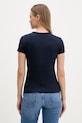 Tommy Jeans basic tričko dámské bavlněné s elastanem 2-pack DW0DW21430 námořnická modř