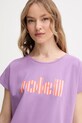 La Petite Française tricou din bumbac TYFANY violet PFTIFANY