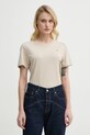 G-Star tricou din bumbac D26062.336 bej SS25
