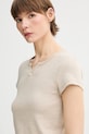 G-Star t-shirt bawełniany beżowy D26075.D958