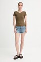 G-Star tricou din bumbac D26075.D958 verde SS25