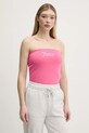 Juicy Couture top JERSEY BABEY BANDEAU rosa JCWCT23310