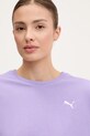 Puma t-shirt bawełniany fioletowy 629743