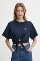 Tommy Jeans t-shirt bawełniany bawełna granatowy DW0DW20321