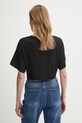 Tommy Jeans tricou din bumbac DW0DW20321 negru SS25