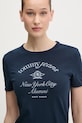 Tommy Jeans t-shirt in cotone blu navy DW0DW20323