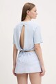 Oblečení Bavlněné tričko Tommy Jeans DW0DW20324 modrá
