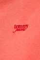 Bombažna kratka majica Tommy Jeans DW0DW20324 oranžna