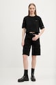Bavlněné tričko Tommy Jeans DW0DW20324 černá SS25