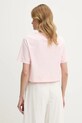 Tommy Jeans tricou din bumbac DW0DW20326 roz SS25