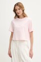 Îmbrăcăminte Tommy Jeans tricou din bumbac DW0DW20326 roz