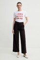Βαμβακερό μπλουζάκι PS Paul Smith W2R.G799.PP5095 λευκό SS25