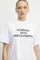 Бавовняна футболка La Mania білий PRET.A.PORTER