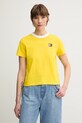 Дрехи Памучна тениска Tommy Hilfiger SAILING WW0WW45598 жълт
