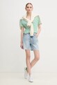 Tommy Hilfiger t-shirt WW0WW46114 zöld SS25