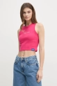 Red Bull Racing x Pepe Jeans top LOGO CROP TANK różowy RL500002