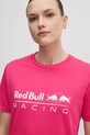 Red Bull Racing x Pepe Jeans t-shirt bawełniany STANDARD FIT TEE różowy RL500004