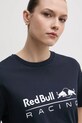 Red Bull Racing x Pepe Jeans t-shirt bawełniany STANDARD FIT TEE granatowy RL500004