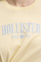 Hollister Co. tricou din bumbac KI357.5000.800 galben