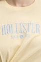 Hollister Co. t-shirt bawełniany KI357.5000.800 żółty